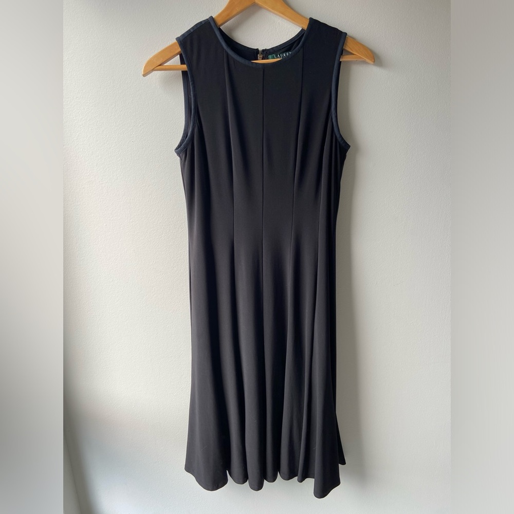 Ralph Lauren black fit and flare dress